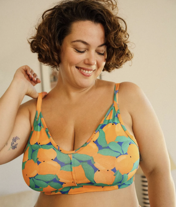 Brassière réglable coton bio Tangerine