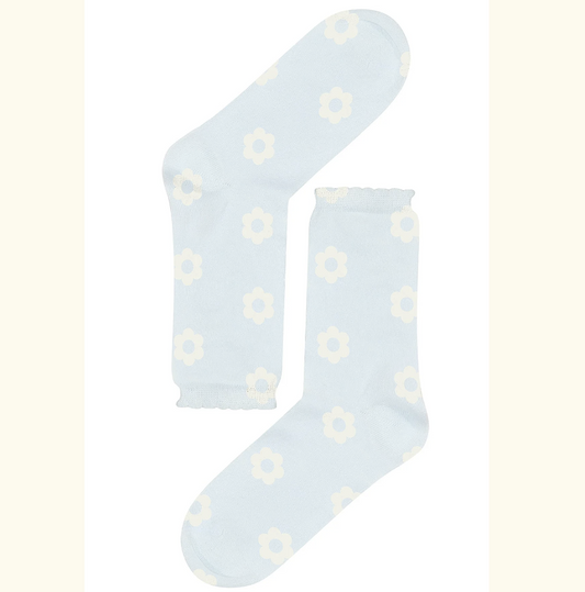 Chaussettes coton bio Clodette fleurs 36-41