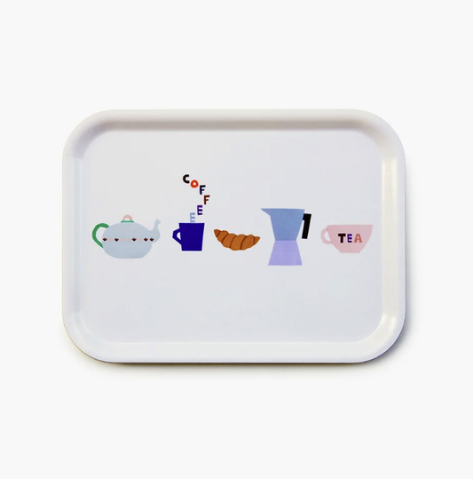 Plateau en bouleau plaqué 27x20 cm Petit déjeuner
