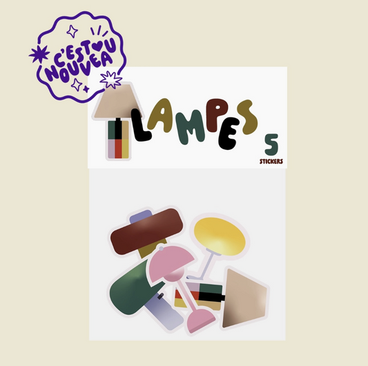 Kit de stickers à journaling fabriqués à Lyon - Lampes holo