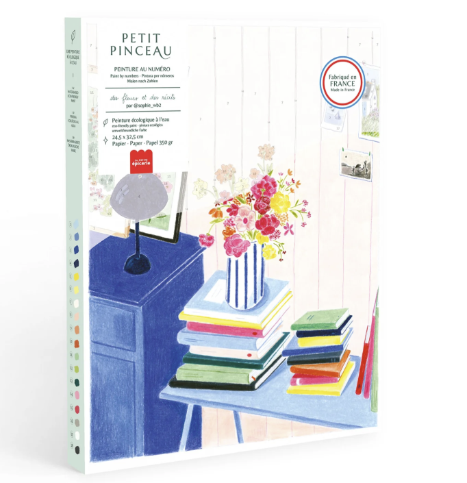 Coffret peinture au numéro - Des fleurs et des récits