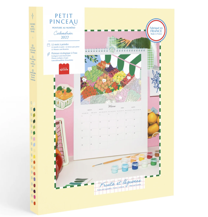 Calendrier 2027 peinture au numéro édition limitée