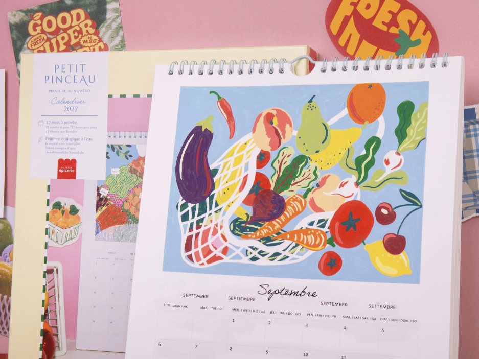 Calendrier 2027 peinture au numéro édition limitée