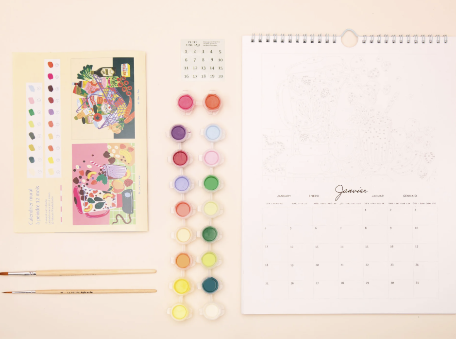 Calendrier 2027 peinture au numéro édition limitée
