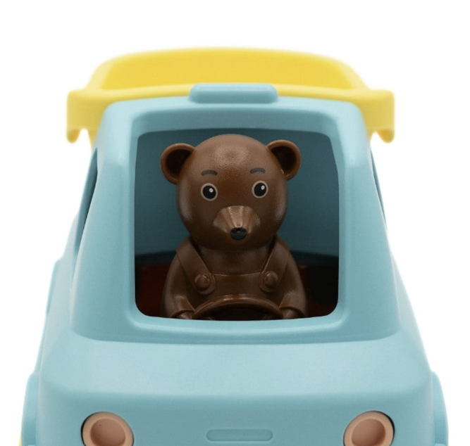 Camion Benne Petit Ours Brun - Jouet d’imagination made in France en Plastique Recyclé BLEU