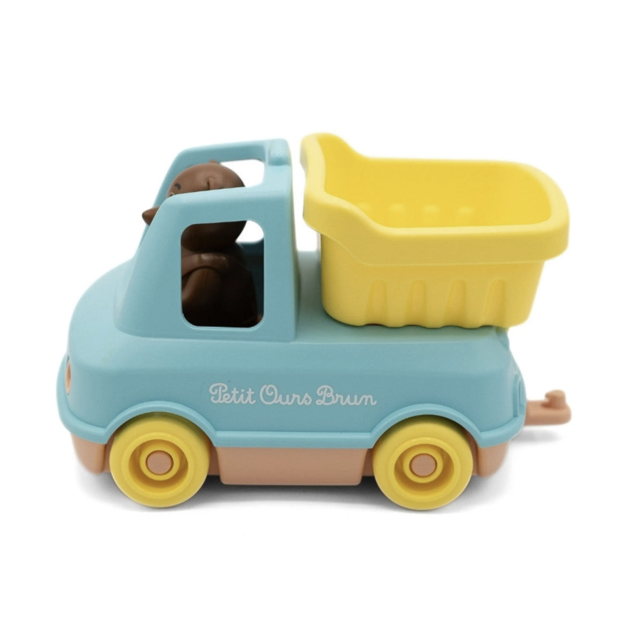 Camion Benne Petit Ours Brun - Jouet d’imagination made in France en Plastique Recyclé BLEU