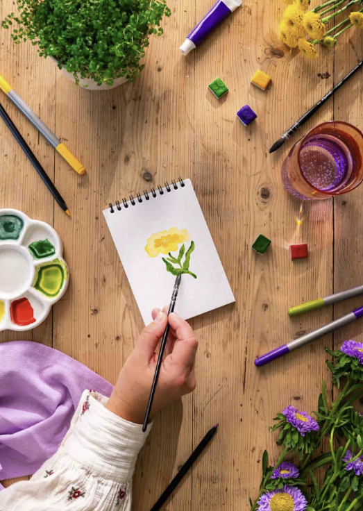 Carnet de coloriage A6 - 14 illustrations - jardin des muses