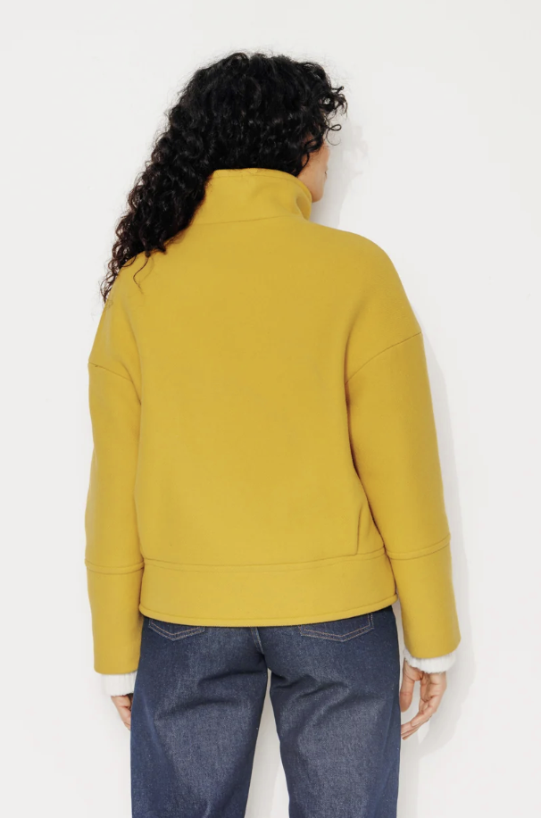 Manteau Cooper Laine 78% jaune