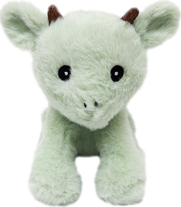 Bouillotte peluche dragon menthe