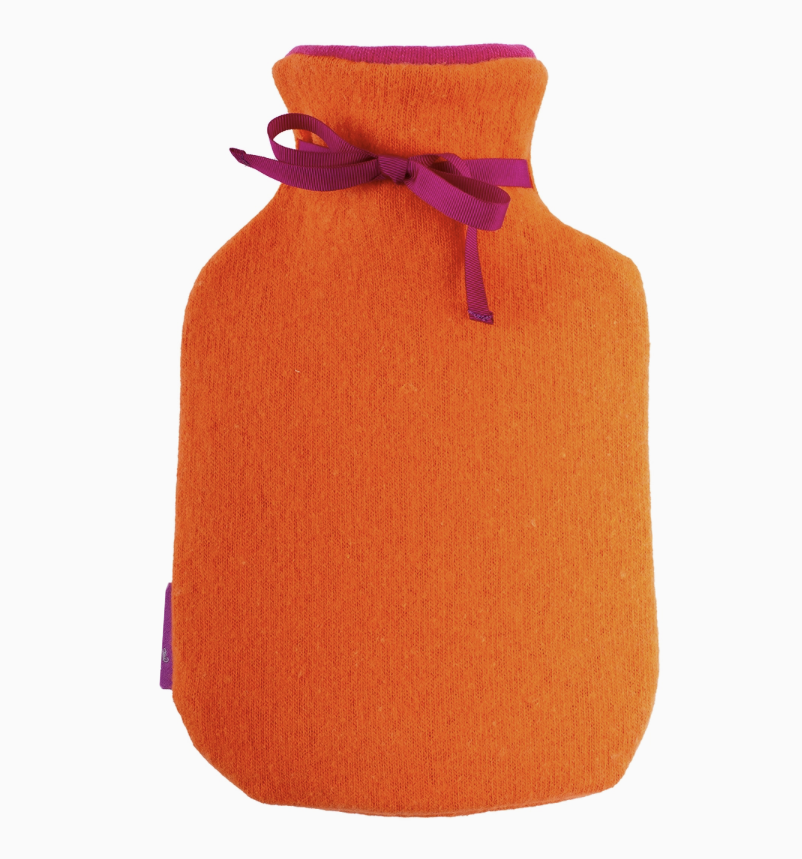 Bouillotte eau cosy orange