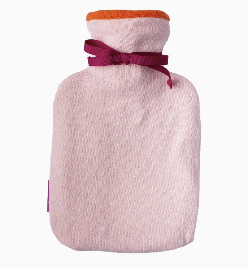 Bouillotte eau cosy rose