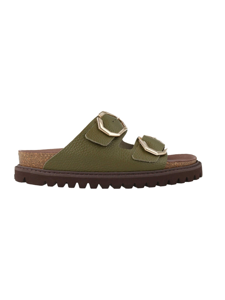 Sandales Coachella / Olive leather