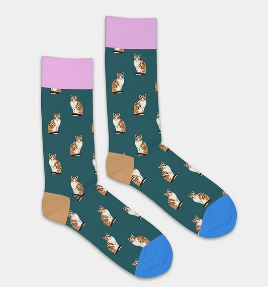 Chaussettes chats tigrés / 36-40 ou 41-46