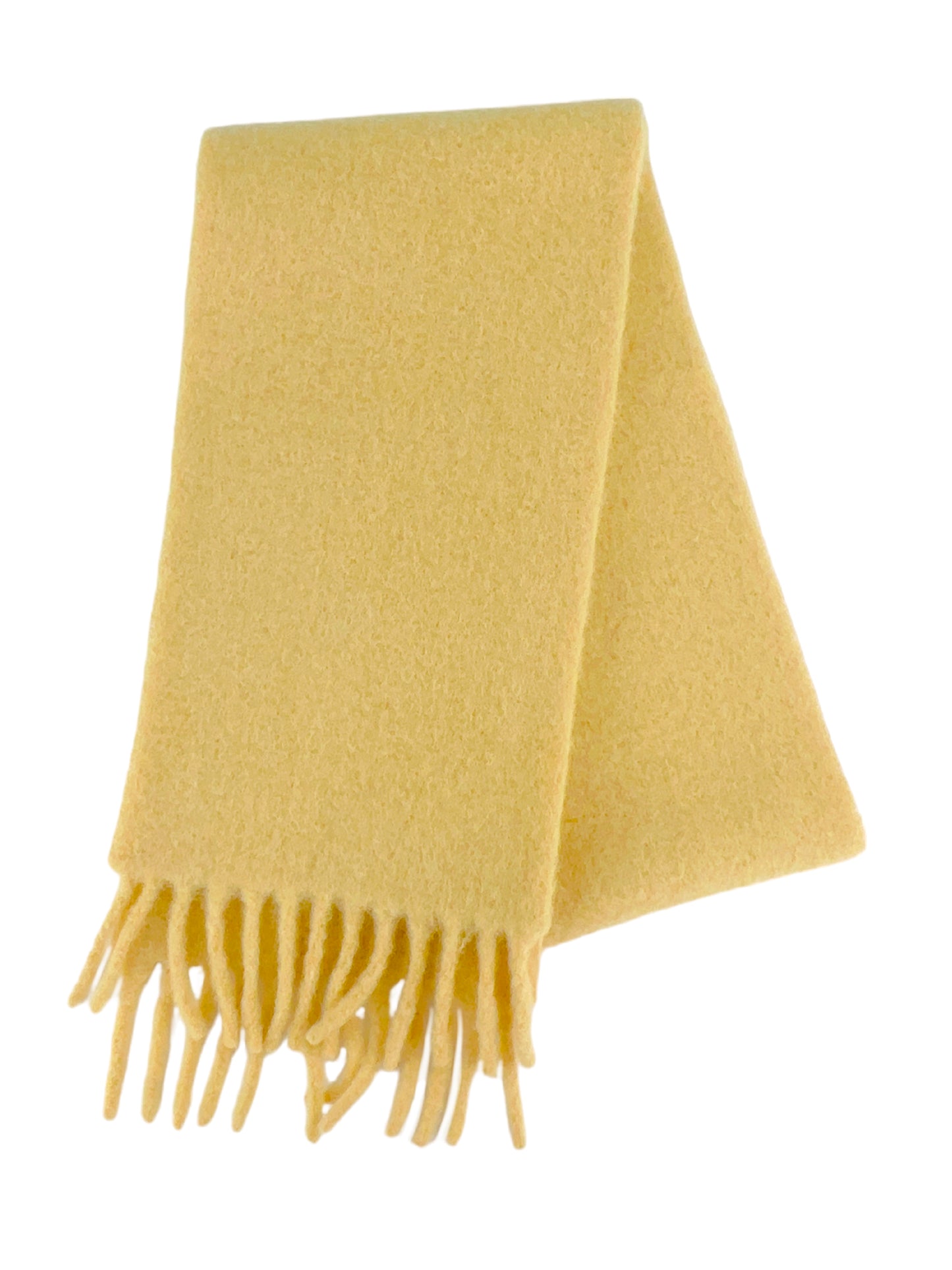écharpe alpaga jaune beurre