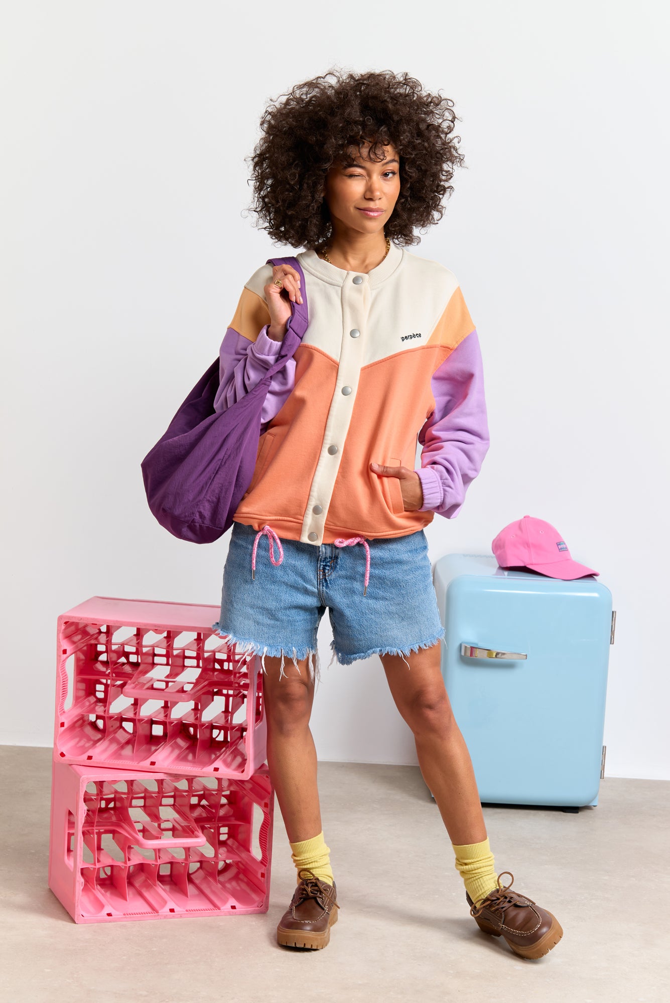 Veste Jesse abricot lila