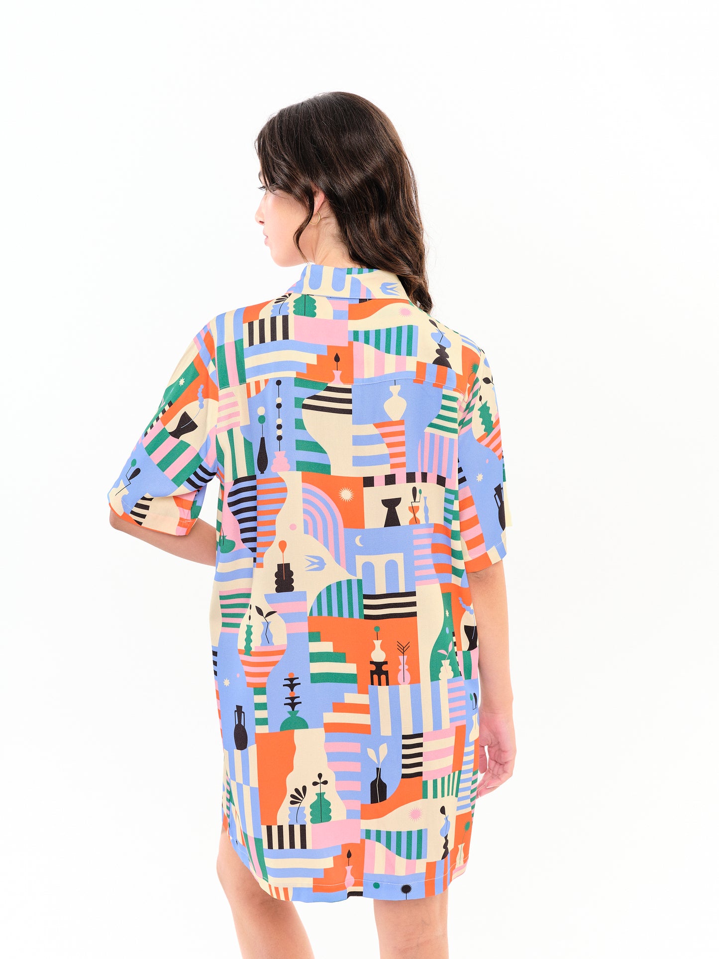 Robe chemise Ceramica