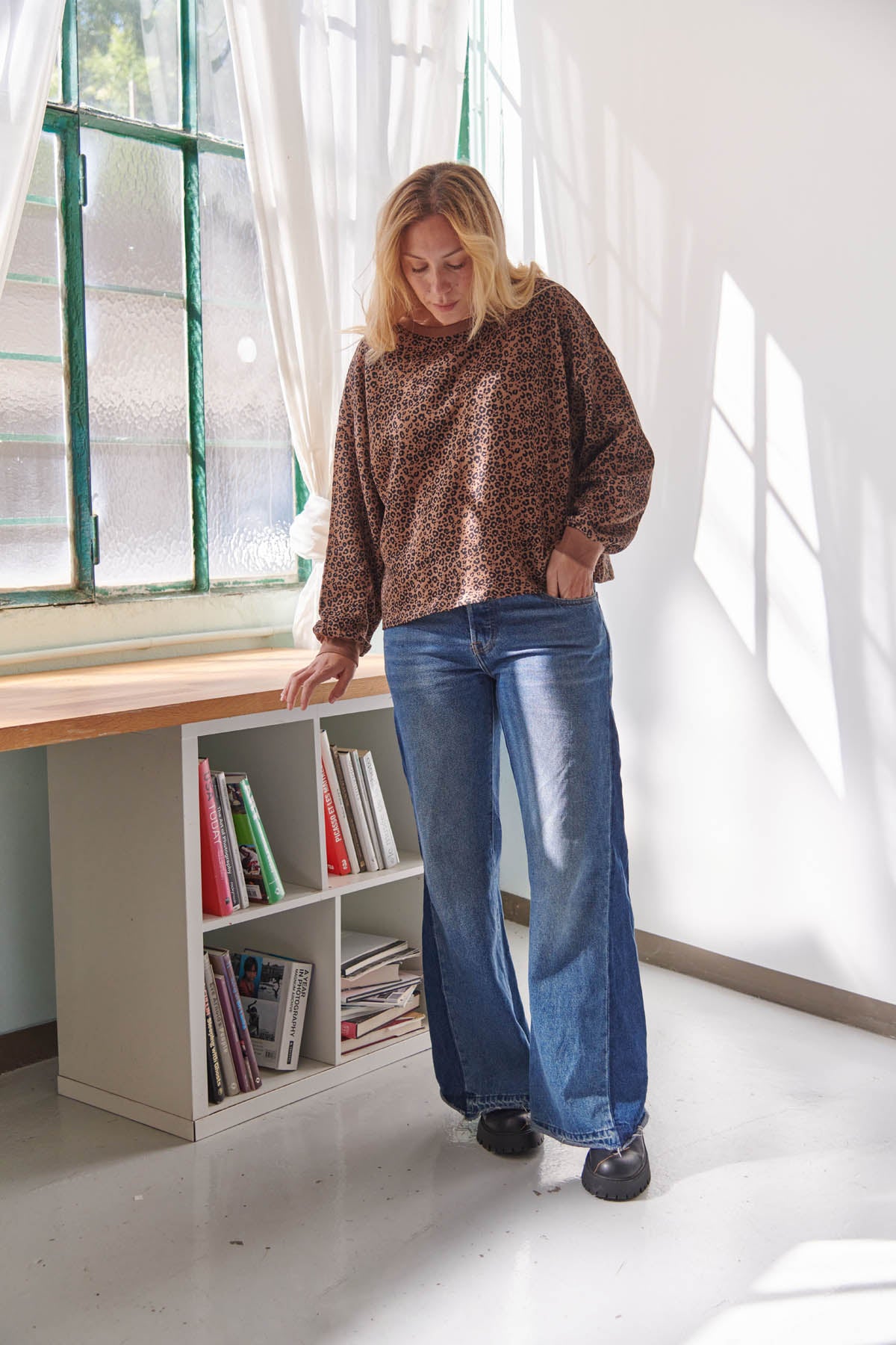 sweat leopard 100% coton bio