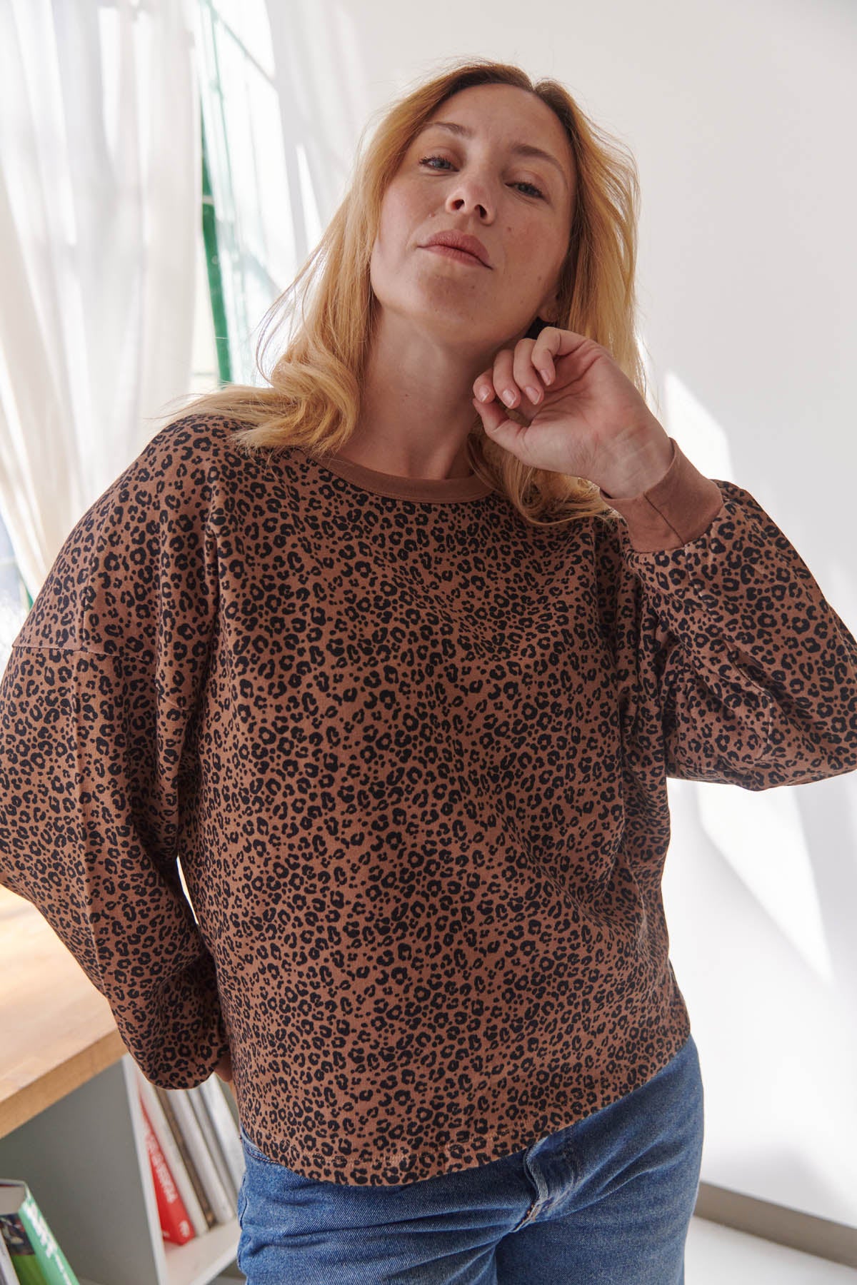 sweat leopard 100% coton bio