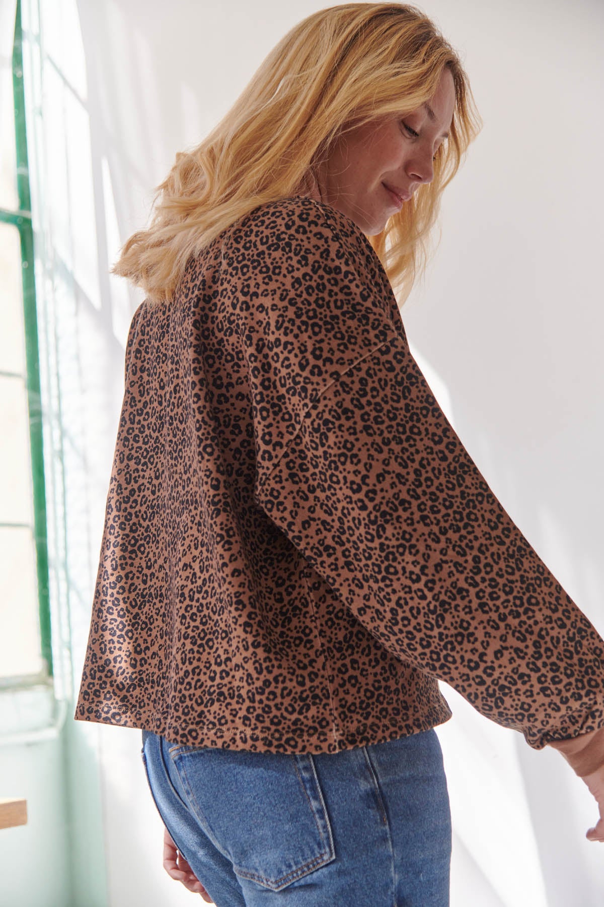 sweat leopard 100% coton bio