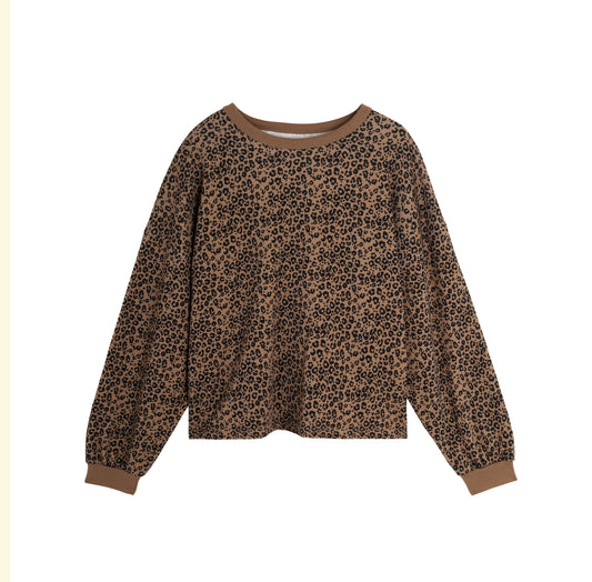 sweat leopard 100% coton bio