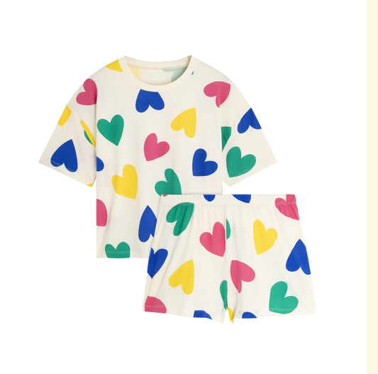 Pyjama short tshirt Big love coton bio