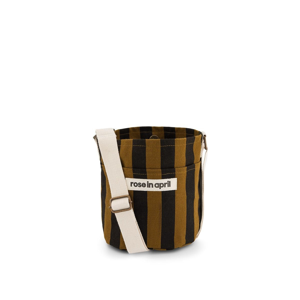 Sac seau ZAZOU rayure cumin