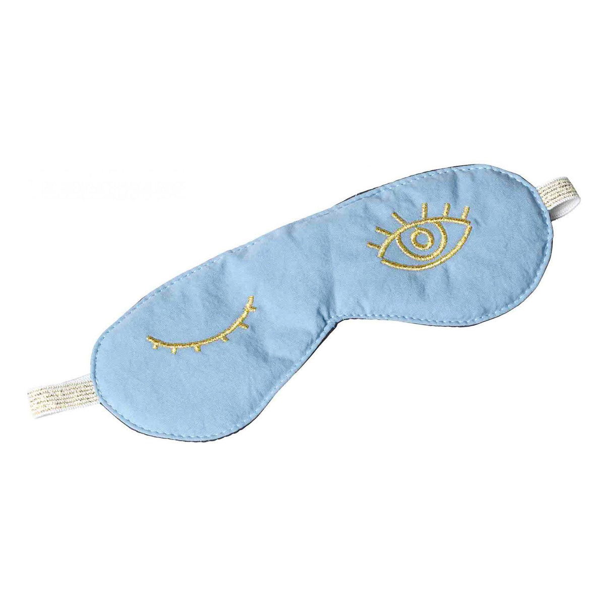 masque de nuit pour les yeux bleu céleste