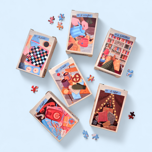 Mini puzzle 99 pièces / Série Bleue