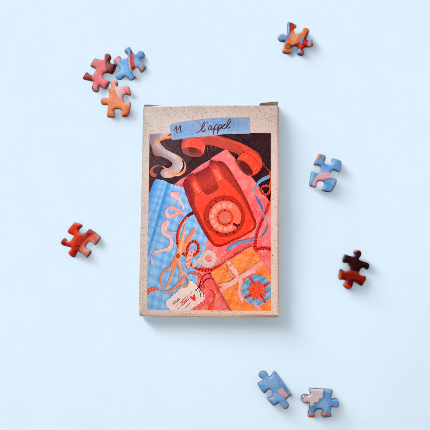 Mini puzzle 99 pièces / Série Bleue