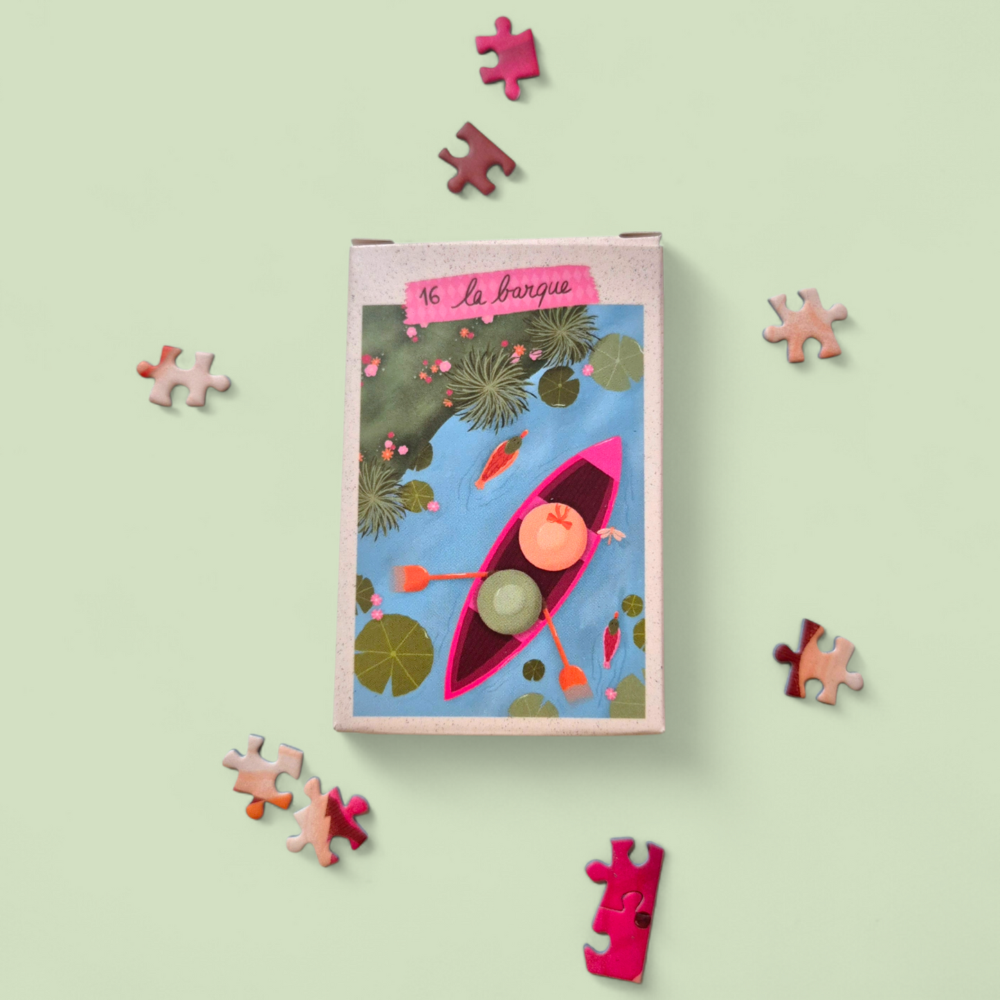 Mini puzzle 99 pièces / Série rose