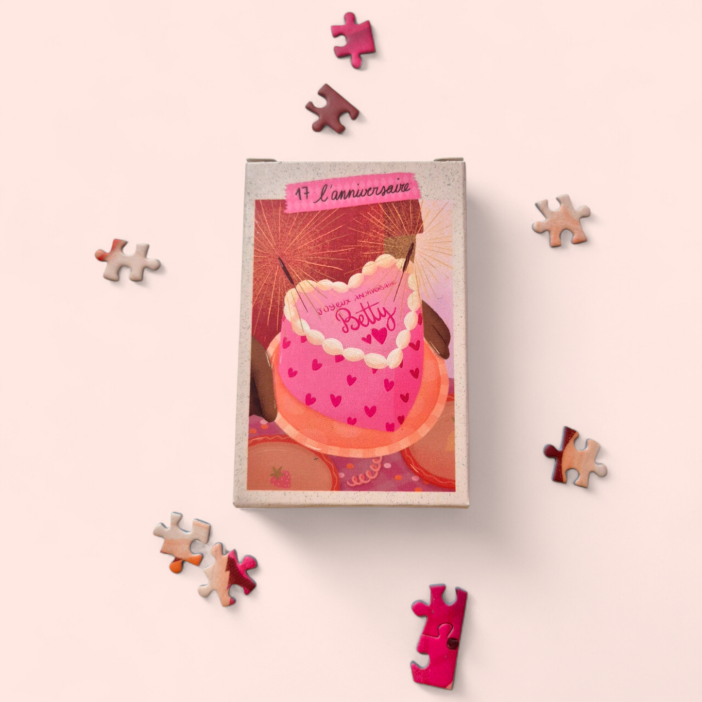 Mini puzzle 99 pièces / Série rose