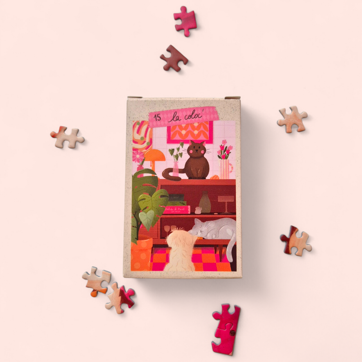 Mini puzzle 99 pièces / Série rose