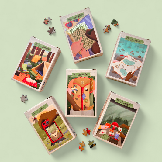 Mini puzzle 99 pièces / Série verte