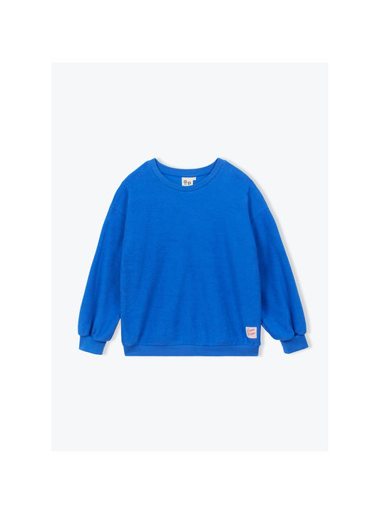 sweat éponge bleu roi Bisous Bisous