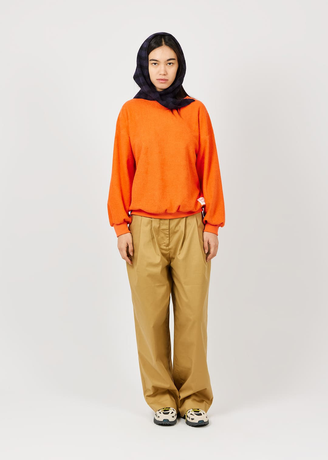 sweat éponge orange Bisous Bisous