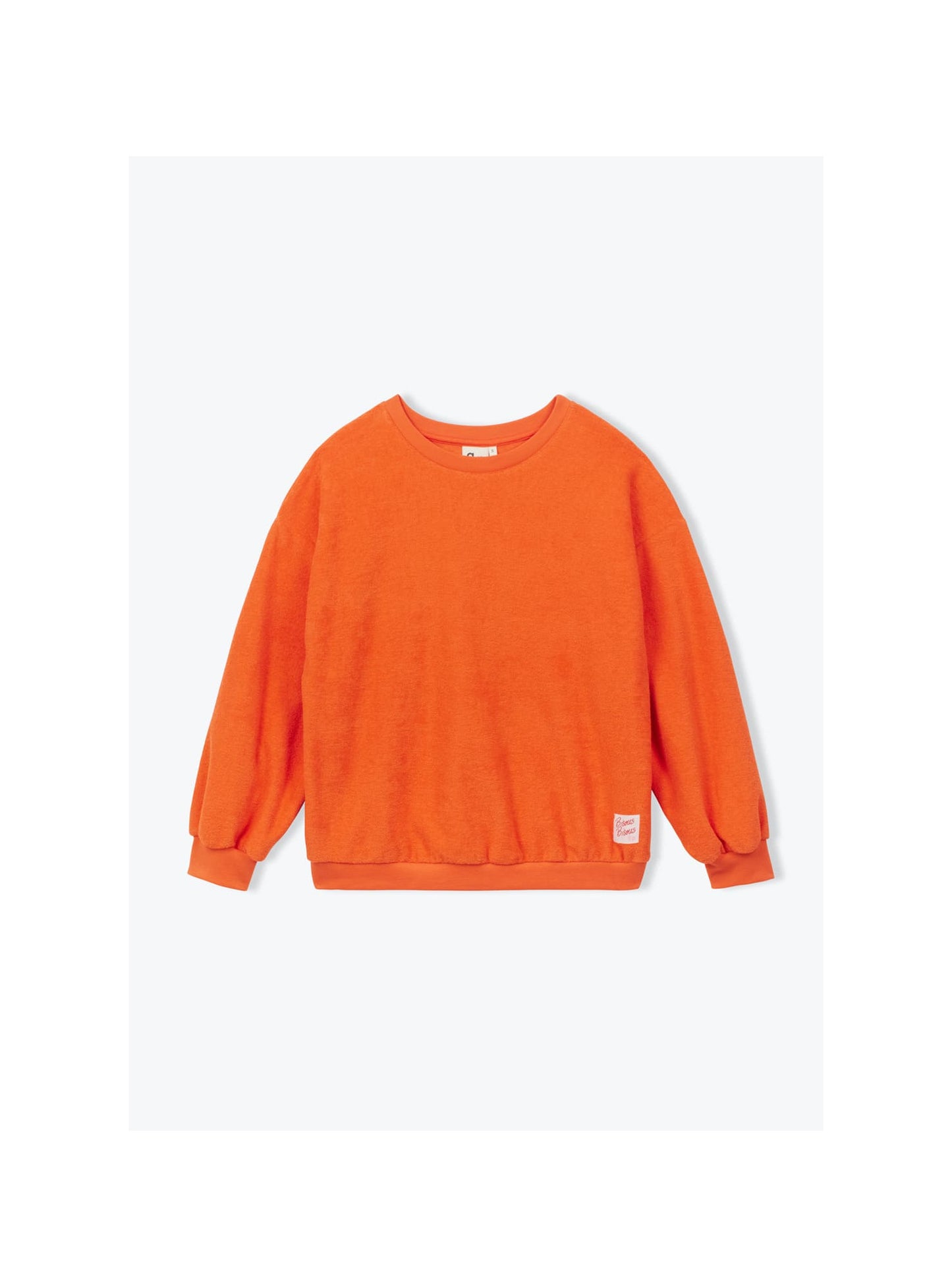 sweat éponge orange Bisous Bisous