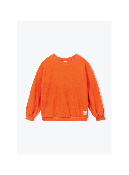 sweat éponge orange Bisous Bisous