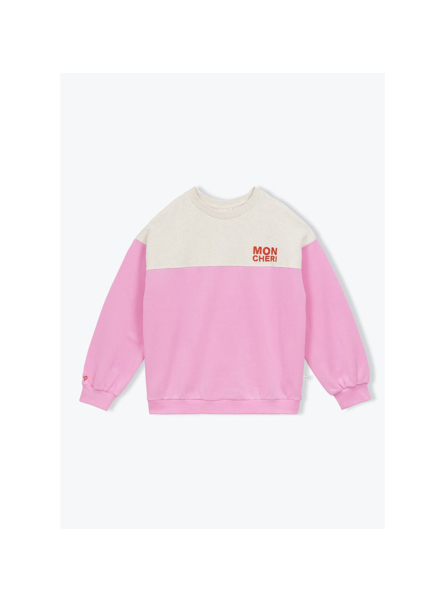 sweat molleton bicolore mon chéri