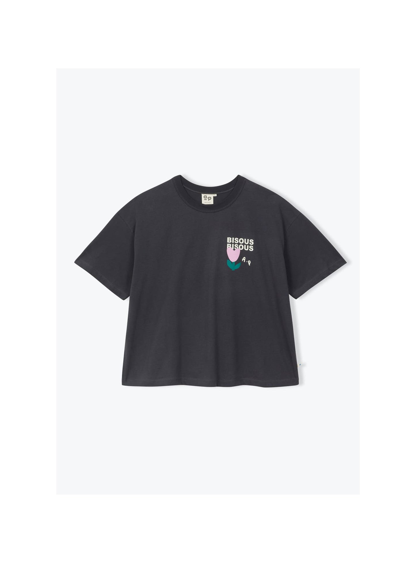 T-shirt Bisous bisous anthracite