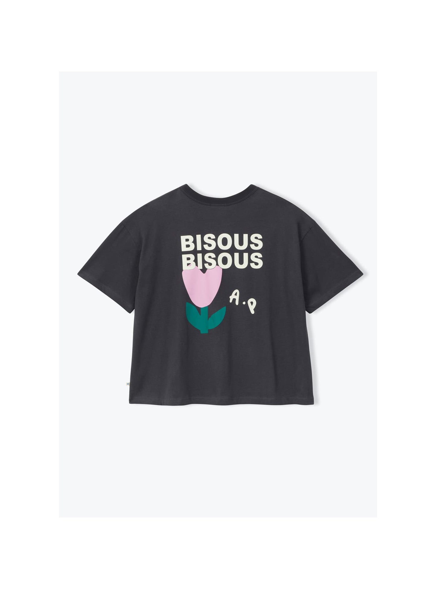 T-shirt Bisous bisous anthracite