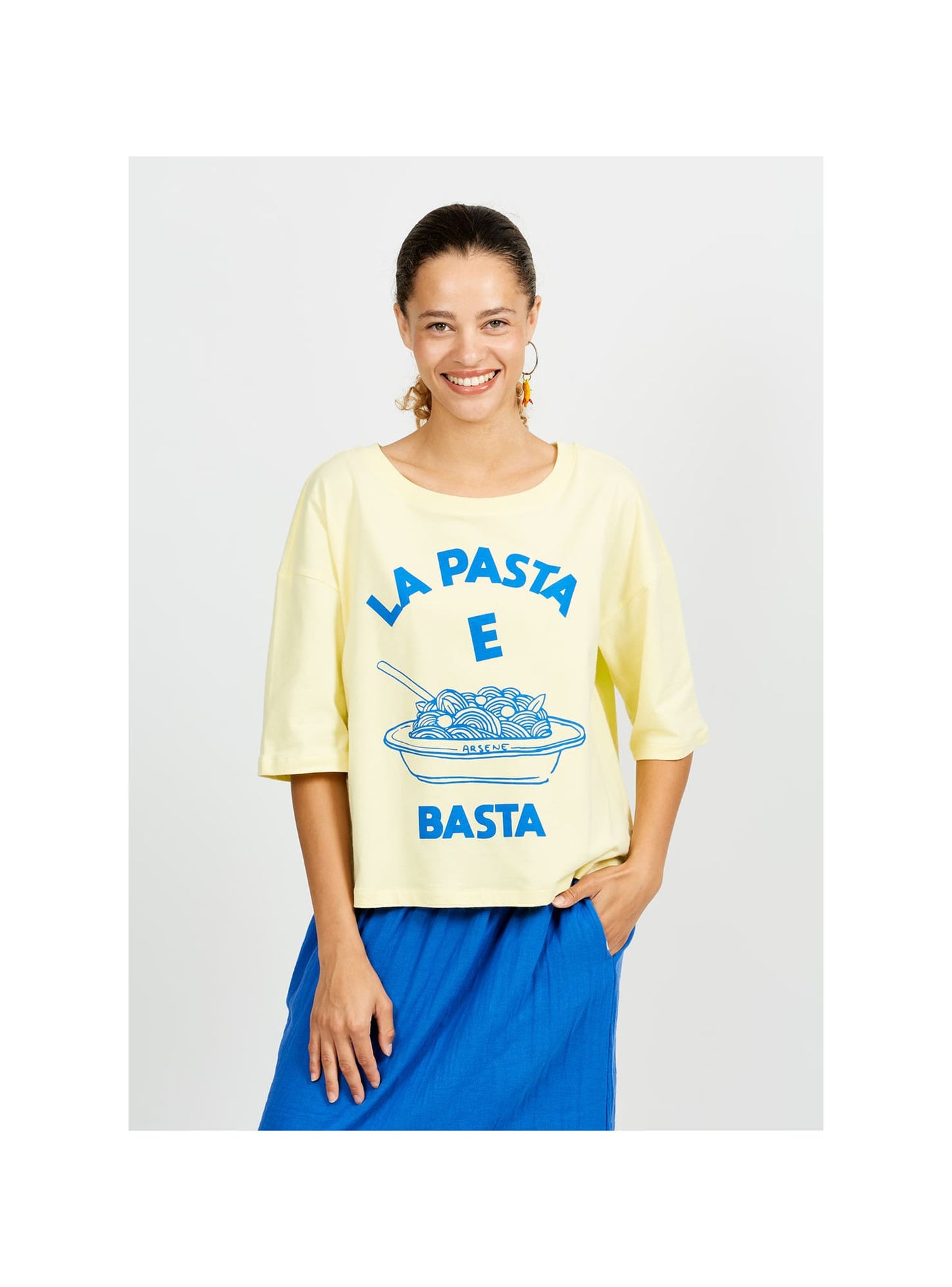 T-shirt Pasta E Basta Jaune