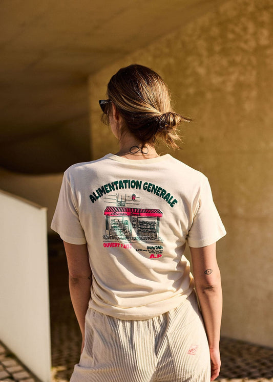 T-shirt Supérette écru