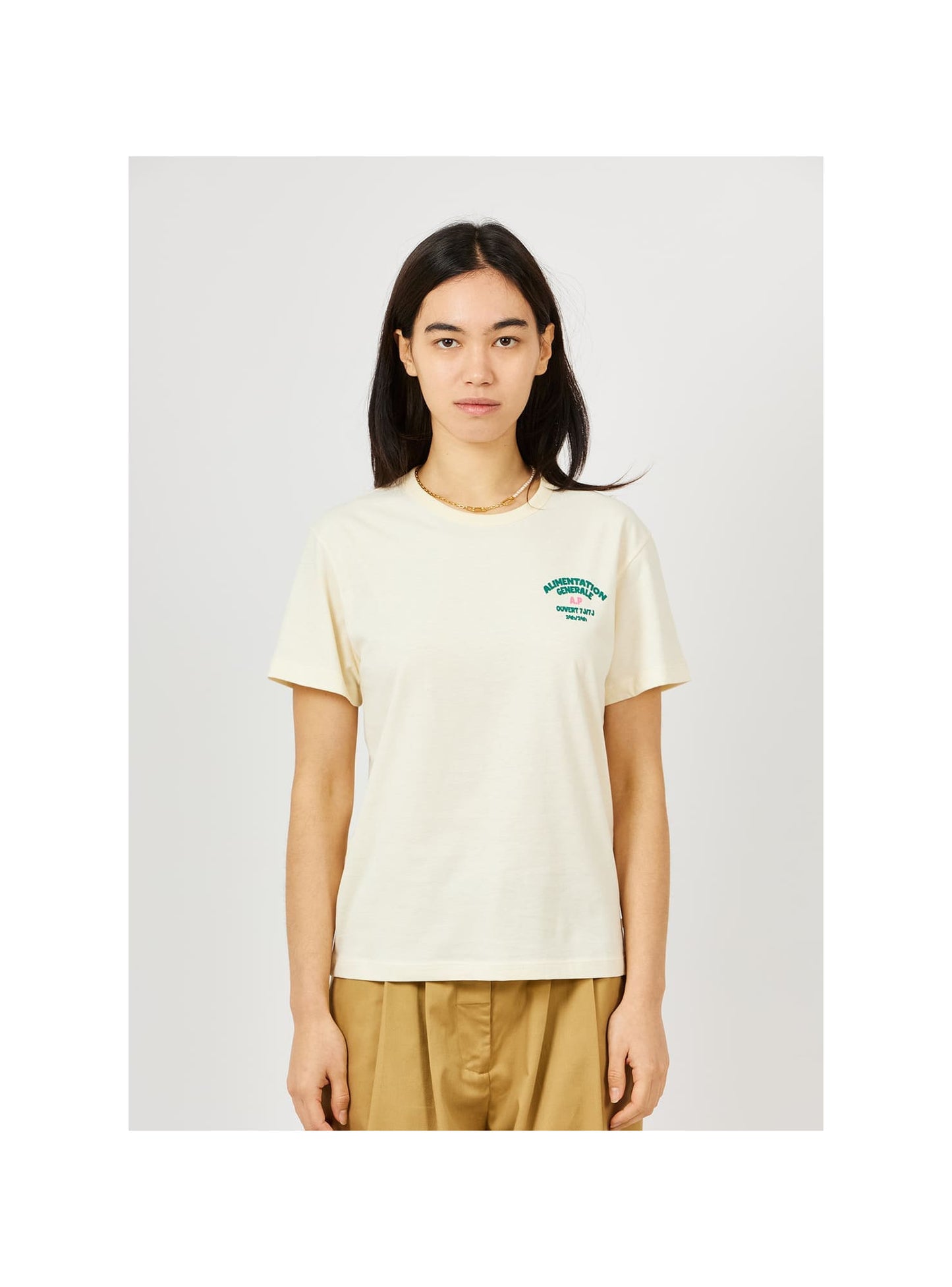 T-shirt Supérette écru