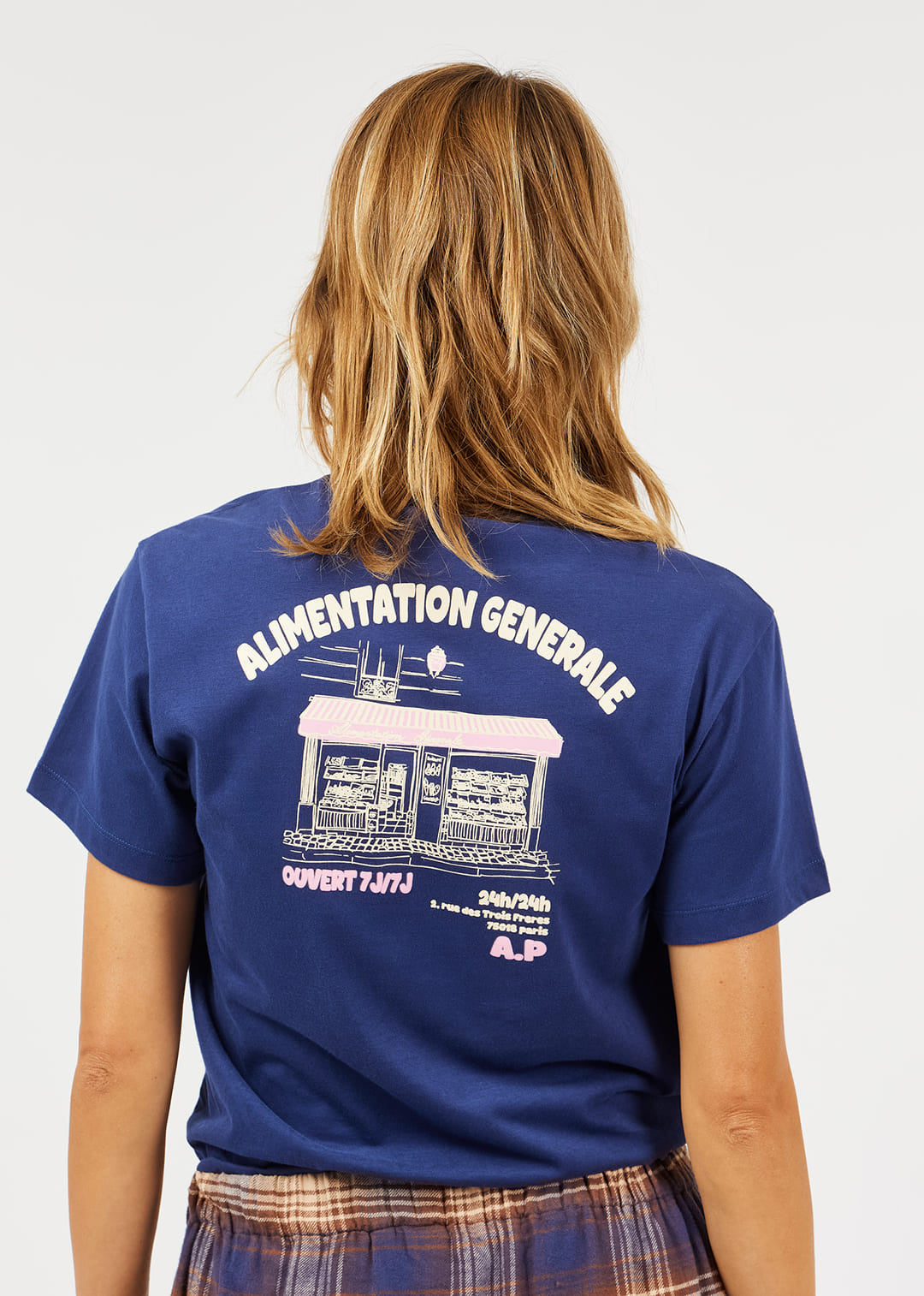 T-shirt Supérette marine