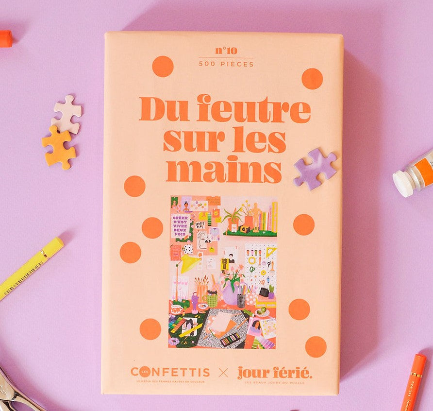 Puzzle 500 pces Du feutre sur les mains