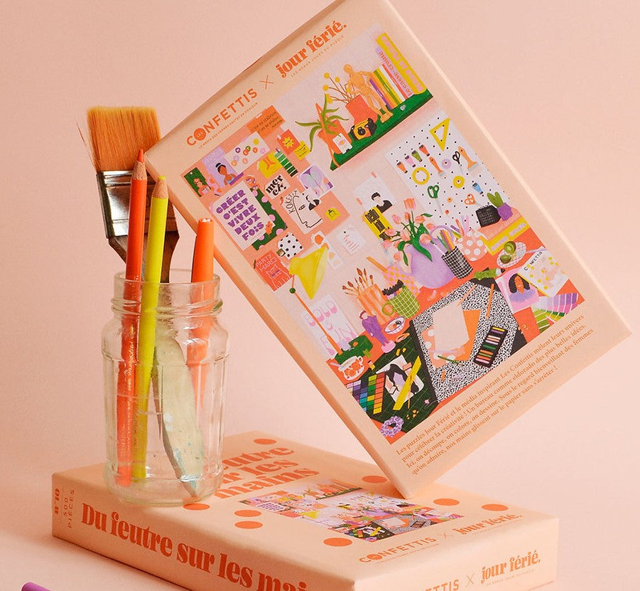 Puzzle 500 pces Du feutre sur les mains